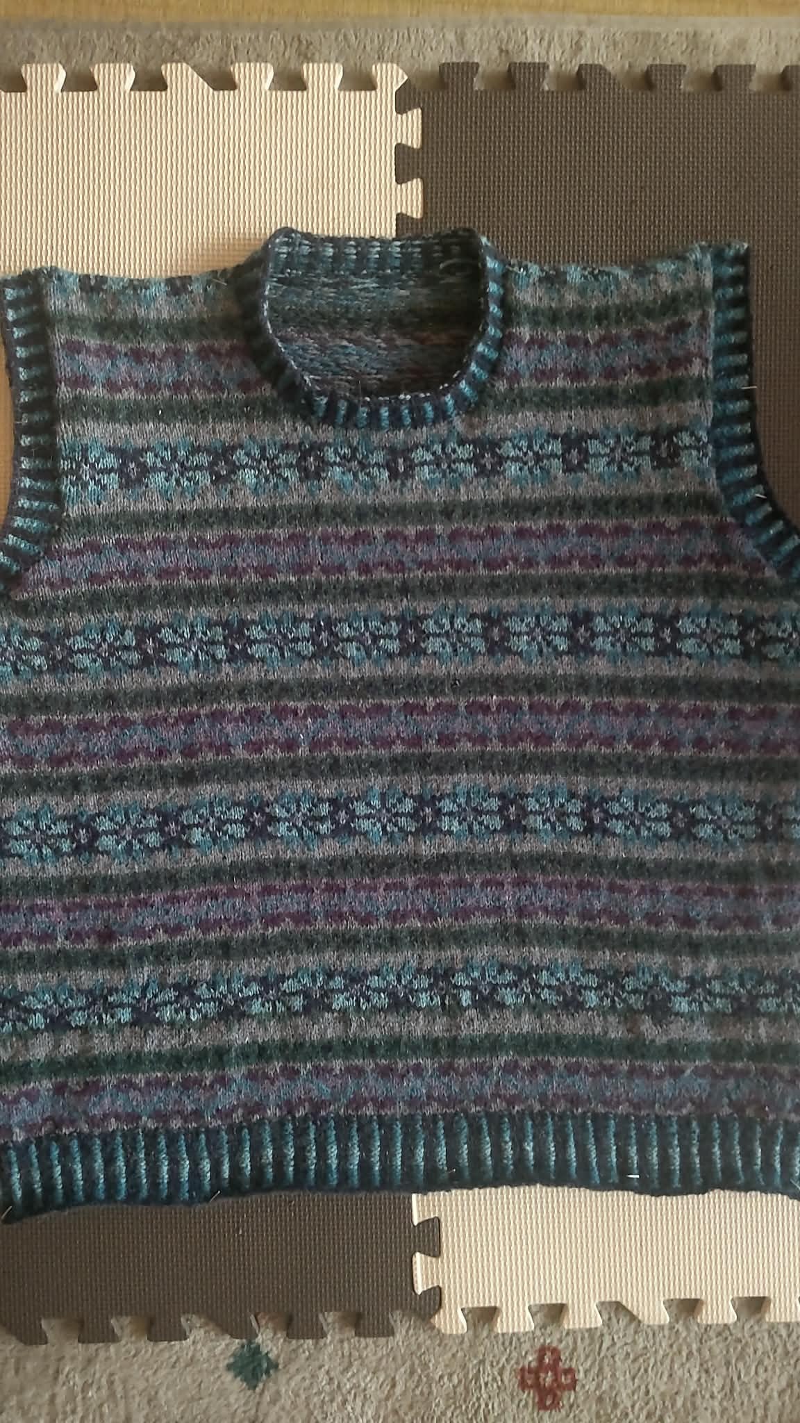 My Hand-Knitted Vest 