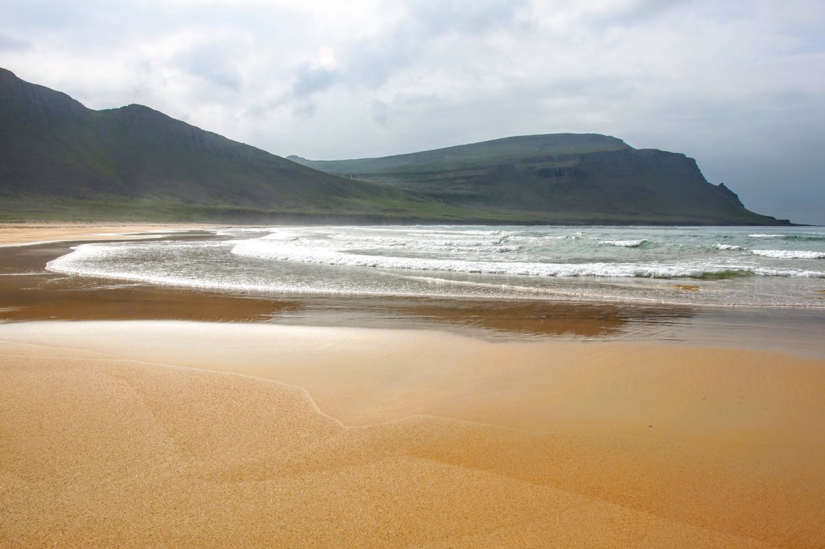 Roter Strand in Island