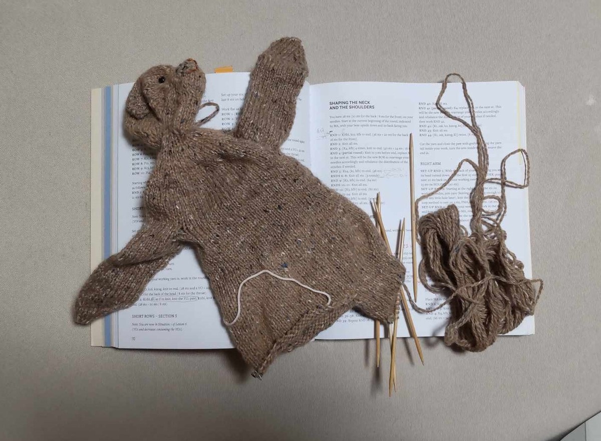 Knitting Progress and Learning Langauges 
