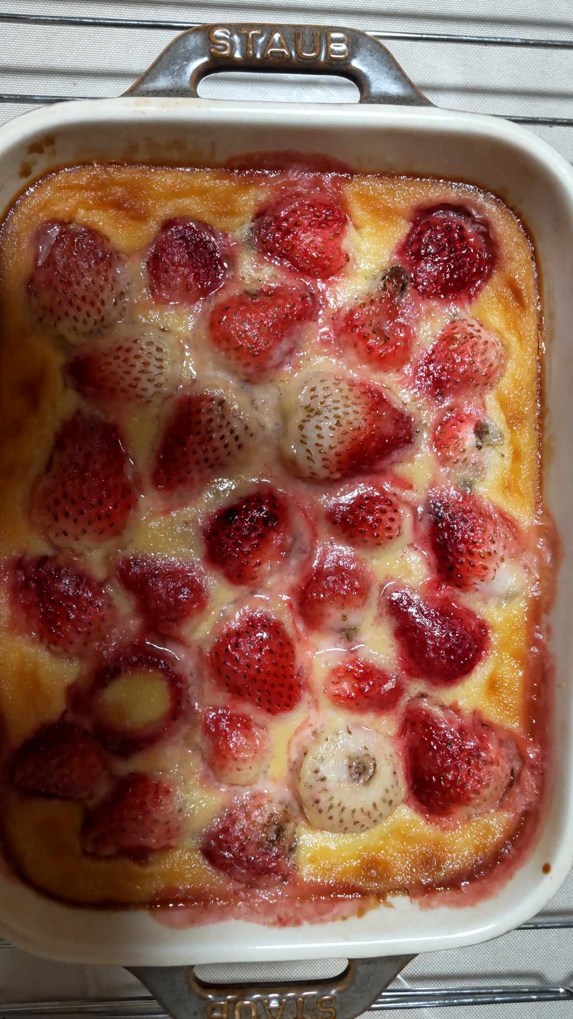 Homemade Starawberry Clafoutis