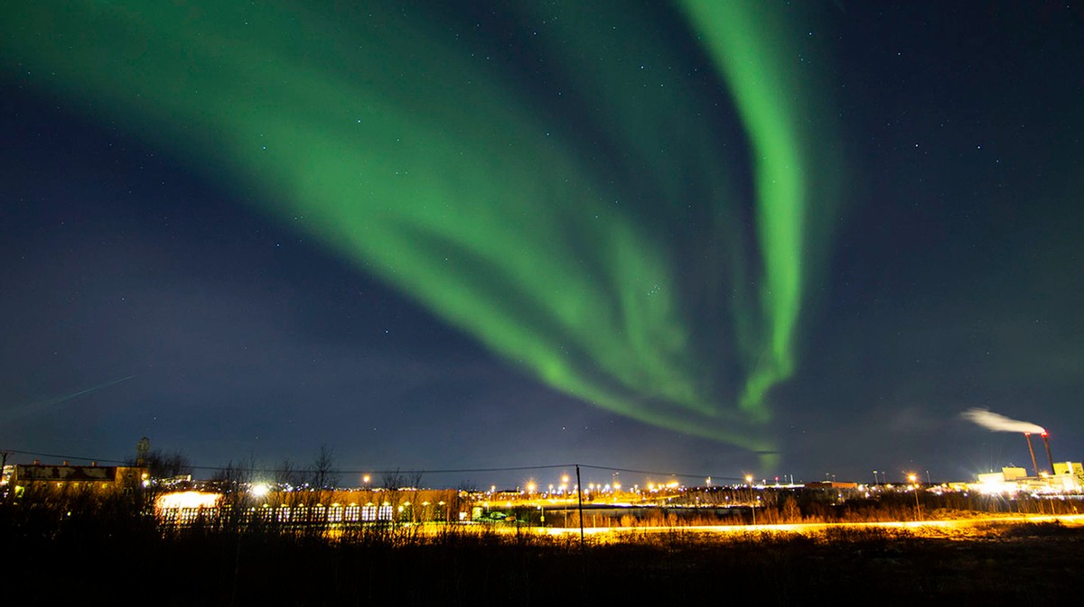 Självlärande - norrskenet i Kiruna