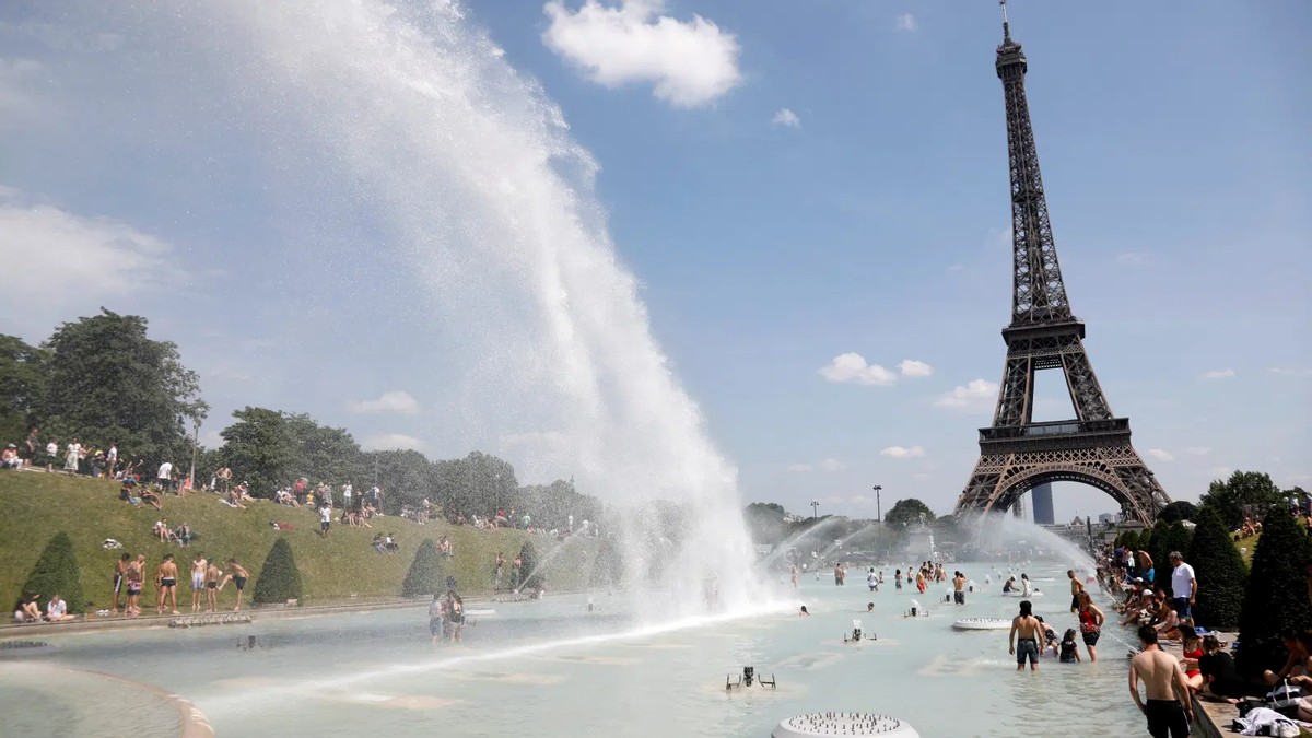 Une vague de chaleur en France