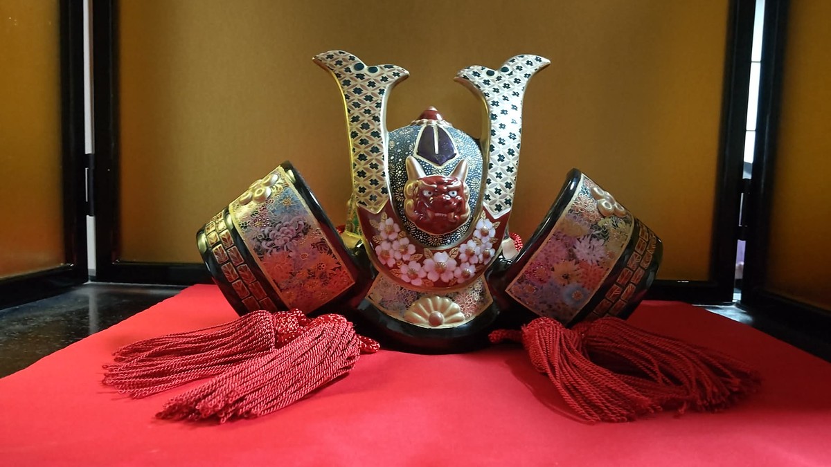 My Handpainted Samurai Helmet for My Grandson