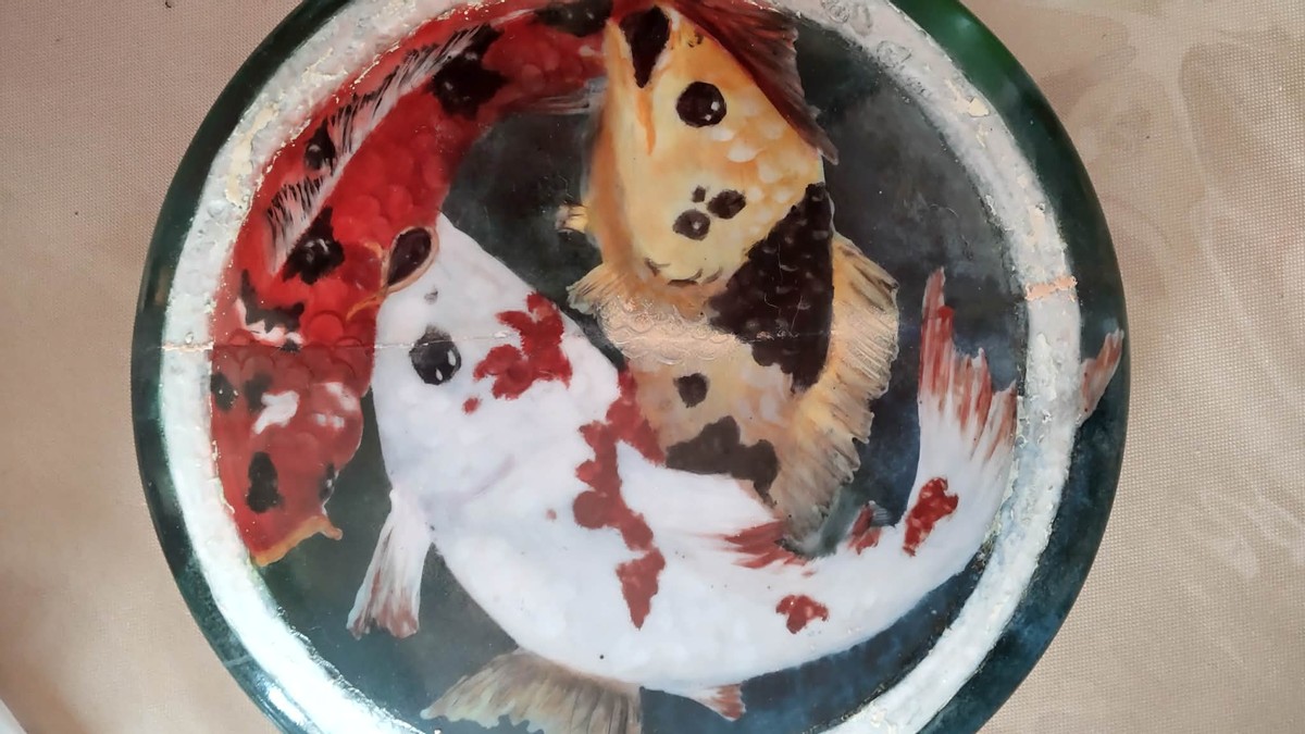 My Friend's Porcelain Painting Exhibit and My Kintsugi Pieces