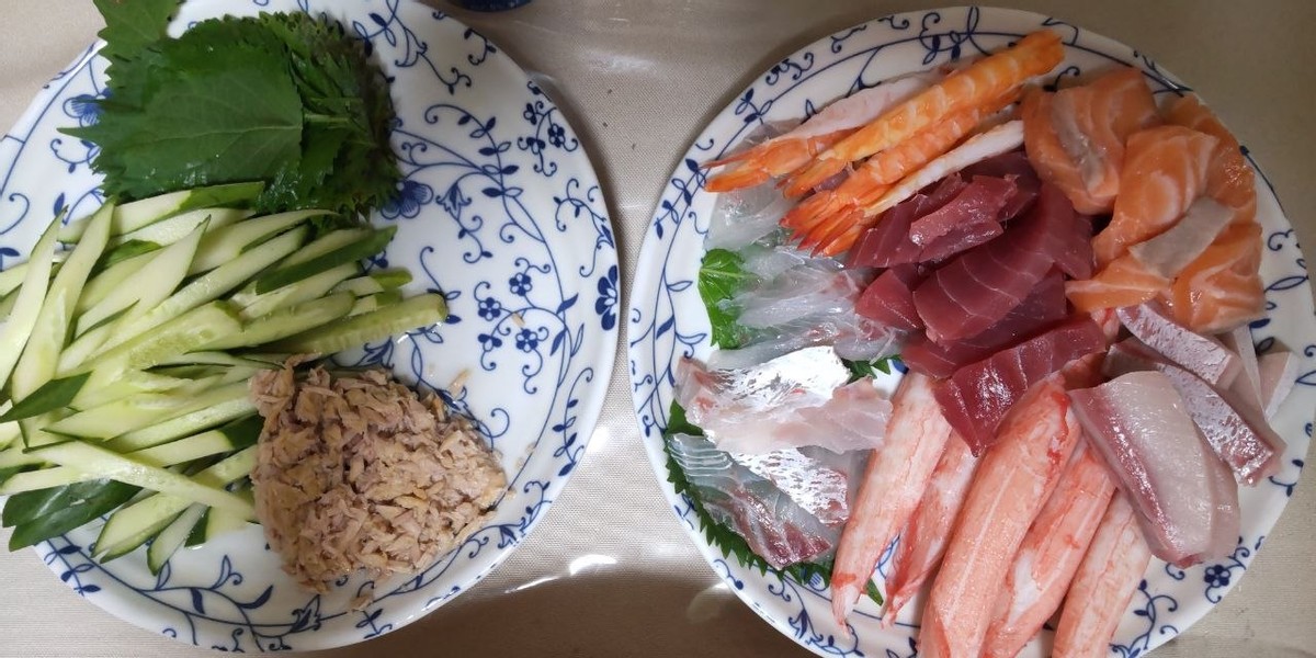 A Sushi Party with My Grandson