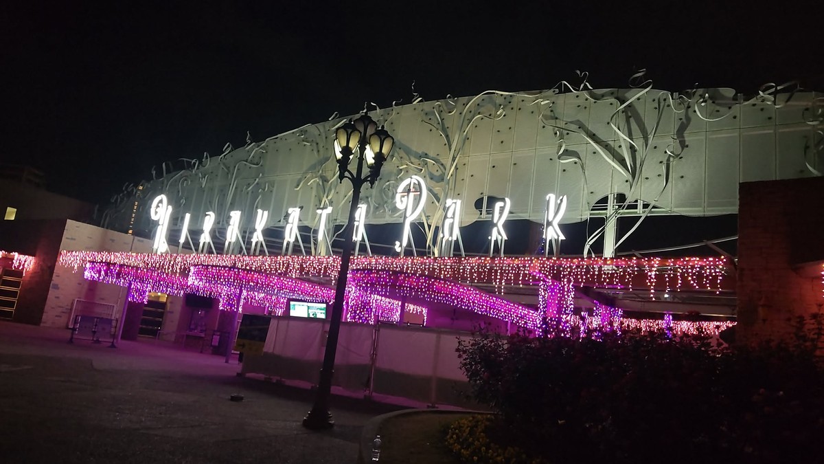 Christmas Illuminations with My Grandson