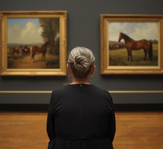 Gespräch in einem Museum