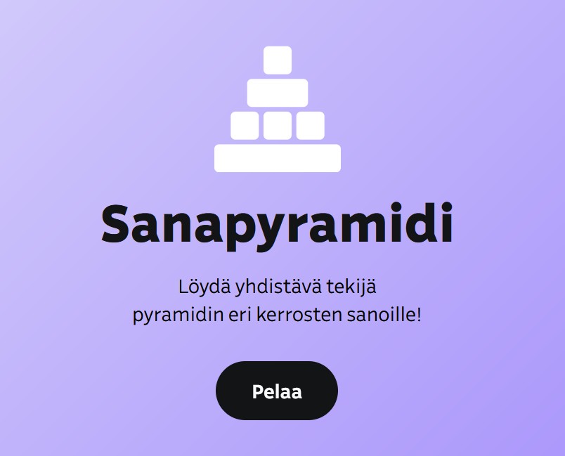 Sanapelit: Sanapyramidi