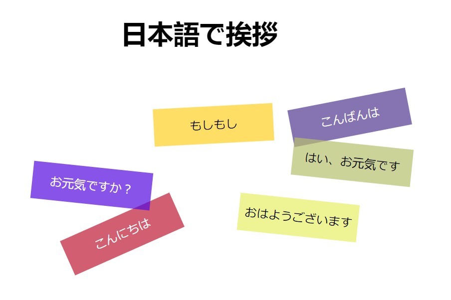 日本語を学んでいます、一日目