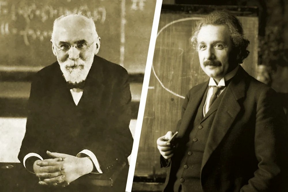 Vadertje Lorentz en zoontje Einstein