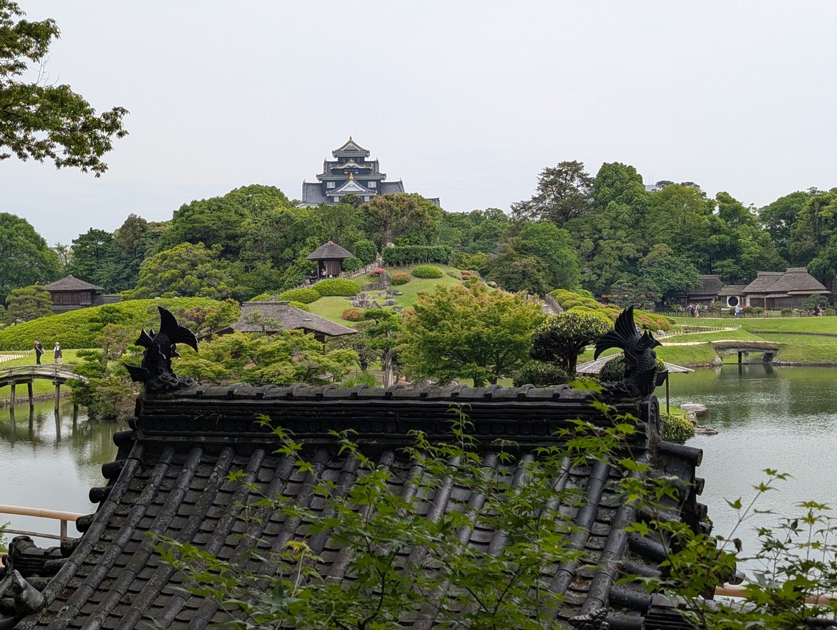 日本の旅の日記：２　岡山城と後楽園