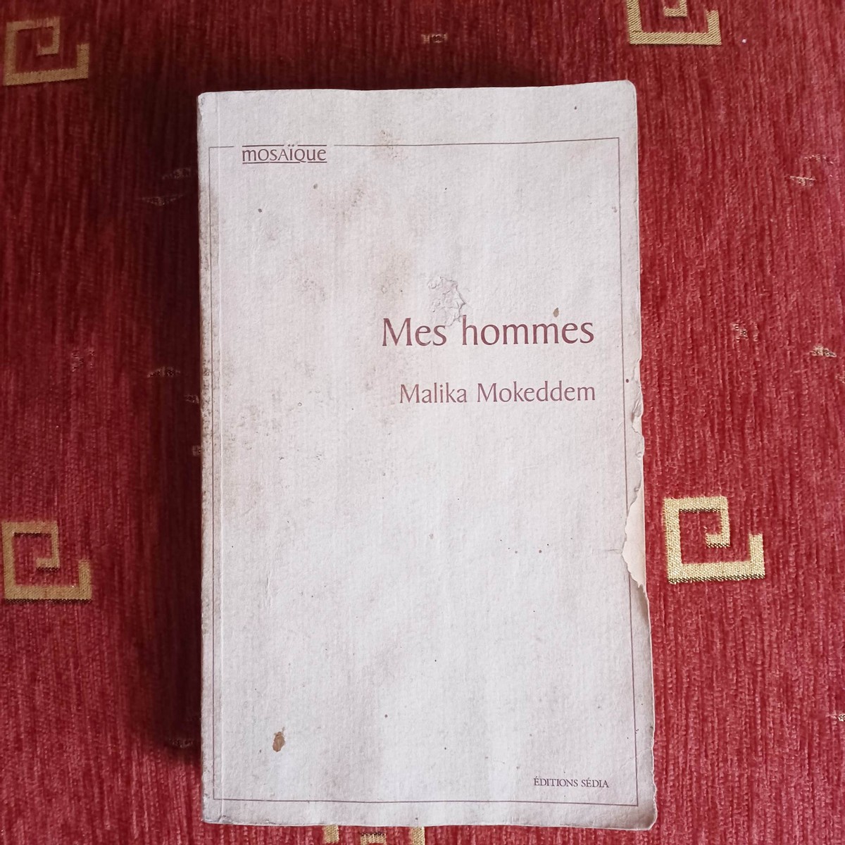 "Mes Hommes" de Malika Mokeddem